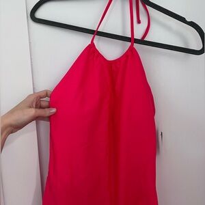 Express Hot Pink Halter One-Piece Swimsuit